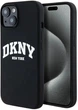Etui DKNY Liquid Silicone White Printed Logo MagSafe do Apple iPhone 14 / 15 / 13 Black (3666339266653) - obraz 1