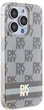 Etui DKNY IML Checkered Mono Pattern & Printed Stripes MagSafe do Apple iPhone 14 Pro Max Beige (3666339269487) - obraz 4