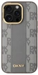 Etui DKNY Leather Checkered Mono Pattern MagSafe do Apple iPhone 14 Pro Max Beige (3666339259969) - obraz 3