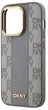 Etui DKNY Leather Checkered Mono Pattern MagSafe do Apple iPhone 14 Pro Max Beige (3666339259969) - obraz 5