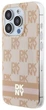 Etui DKNY IML Checkered Mono Pattern & Printed Stripes MagSafe do Apple iPhone 15 Pro Pink (3666339269098) - obraz 2