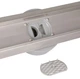 Линейный трап Qtap Scorpio Tile600 из нержавеющей стали, под плитку (поворотный сифон/сухой затвор) QTSCOTILE600 - изображение 4