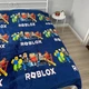 Плед-покрывало флисовый полуторный 150х210 синий Roblox Ananasko 11506 - изображение 1