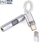 Усилитель звука NICEHCK NK1 MAX 31993 + MAX97220, переходник, внешняя звуковая карта, ЦАП, DAC Type C to 3,5 мм + PC адаптер Silver - изображение 1