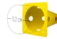 Конусы (фишки) для футбола EasyFit PVC 4 шт 31см Желтый для тренировок (EF-1679-4Y) - изображение 4