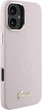 Панель Guess Silicone Script Metal Logo & Frame для Apple iPhone 16 Plus Pink (GUHCP16MSMBSLP) - зображення 4