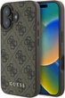 Etui Guess 4G Classic do Apple iPhone 16 Brown (GUHCP16SG4GFBR) - obraz 1