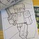 Раскраска Minecraft Майнкрафт А4 код 25356 - изображение 2