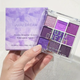 Тени для век Juju dream Purple streamer 9 оттенков, матовые и шиммерные текстуры, Фиолетовые - изображение 5