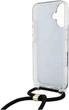 Etui Guess Crossbody Cord 4G Print do Apple iPhone 16 Black (GUHCP16SHC4SEK) - obraz 6