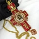 Крест Протоиерейский средний с золочением (красный) - изображение 1