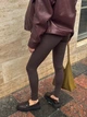 Женские трикотажные лосины Akta Casual , шоколад размер XS ( 1066_XS ) - изображение 4