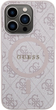 Панель Guess 4G Collection Leather Metal Logo MagSafe для Apple iPhone 14 Pro Max Pink (3666339226732) - зображення 2