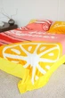 Комплект постельного белья плюш Fox "Апельсин" мягкая теплая зимняя постель в двуспальном размере желтая с оранжевым 728961015 - изображение 2