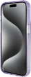 Панель Guess Ring Stand Script Glitter MagSafe для Apple iPhone 14 Pro Max Purple (3666339156732) - зображення 5