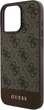 Etui Guess 4G Bottom Stripe do Apple iPhone 16 Pro Max Brown (GUHCP16XG4GLBR) - obraz 4