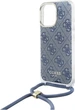Панель Guess Crossbody Cord 4G Print для Apple iPhone 16 Pro Max Blue (GUHCP16XHC4SEB) - зображення 5