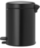 Відро для сміття Brabantia Pedal Bin 5 л Matt Black (112928) - зображення 2