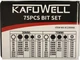 Набір біт для викрутки Kafuwell KX4722 75 шт. (5903039738089) - зображення 4