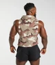 Спортивное худи без рукавов Gymshark Legacy Drop Arm Hoodie Slim Fit Cement Brown М - изображение 3