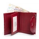 Женский компактный кожаный кошелек Dr.Bond серии Croco PR-250929-40982 красный - изображение 7