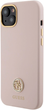 Etui Guess Silicone Logo Strass 4G do Apple iPhone 13/14/15 Pink (3666339148904) - obraz 1