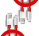 Кабель 2шт CDK Dash / Warp Fast Charge 100W / 7.3A 1m USB на Type-C для OnePLus (017625) (red) - изображение 1