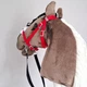 Вуздечка червона для Hobby Horse - аксесуари для хобіхорса коня на палиці хобби хорс - изображение 9