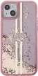 Панель Guess Liquid Glitter Gold Stripes для Apple iPhone 15 Plus/14 Plus Pink (GUHCP15MLFCSEGP) - зображення 3