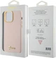 Панель Guess Silicone Script Metal Logo & Frame для Apple iPhone 15 Pro Pink (GUHCP15LSMBSLP) - зображення 8