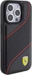 Etui Ferrari Perforated Waves Metal Logo do Apple iPhone 15 Pro Black (FEHCP15LPWAK) - obraz 4