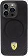 Etui Ferrari Carbon Metal Logo MagSafe do Apple iPhone 15 Pro Black (FEHMP15LPTEK) - obraz 3