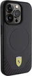 Etui Ferrari Carbon Metal Logo MagSafe do Apple iPhone 15 Pro Black (FEHMP15LPTEK) - obraz 4