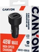 Автомобильное зарядное устройство для Canyon OnDrive 48 PD 48W USB-A+USB-C Black (CNE-CCABR3AC) - изображение 6