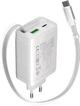 Зарядное устройство для Canyon OnCharge 65RC Build-In Cable USB-C 65W 1xPD 1xQC White (CNS-CURC65ACB) - изображение 2