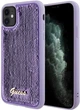 Etui Guess Sequin Script Metal do Apple iPhone 11/Xr Purple (GUHCN61PSFDGSU) - obraz 1