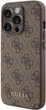 Etui Guess 4G Metal Gold Logo do Apple iPhone 15 Pro Brown (GUHCP15LG4GFBR) - obraz 2
