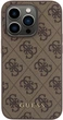Etui Guess 4G Metal Gold Logo do Apple iPhone 15 Pro Brown (GUHCP15LG4GFBR) - obraz 3