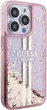 Панель Guess Liquid Glitter Gold Stripes для Apple iPhone 15 Pro Pink (GUHCP15LLFCSEGP) - зображення 4