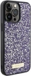 Панель Guess Rhinestone Metal Logo для Apple iPhone 15 Pro Purple (GUHCP15LPFGSBSP) - зображення 4