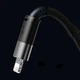 USB кабель 3в1 Micro USB/Lightning/Type-C Baseus StarSpeed One-for-three Fast Charging (1.2м, 3.5A). Black - изображение 3