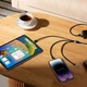 USB кабель 3в1 Micro USB/Lightning/Type-C Baseus StarSpeed One-for-three Fast Charging (1.2м, 3.5A). Black - изображение 7
