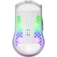 Беспроводная игровая мышь с RGB подсветкой, оптический сенсор 18000 dpi, 6 кнопок, белая - изображение 4