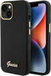 Etui Guess Silicone Script Metal Logo & Frame do Apple iPhone 15/14/13 Black (3666339149321) - obraz 1