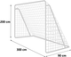 Футбольні ворота Neo-Sport NS-496 300 x 200 x 90 см (5903890629779) - зображення 3
