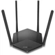 Wi-Fi роутер Mercusys, Wi-Fi 6, MU-MIMO, MESH, 1 Гбит/с, черный - изображение 1