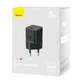 Мережевий зарядний пристрій Baseus GaN5 Fast Charger(mini) 1C 20W EU Black (CCGN050101) - изображение 4