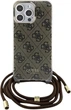 Панель Guess Crossbody Cord 4G Print для Apple iPhone 15 Pro Max Brown (3666339148096) - зображення 2