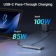 Док-станція USB3.2 Type-C --> HDMIx2, 60Hz/2xUSB-A/2xUSB-C 3.2/ RJ45/SD/TF/PD 100W CM639 Ugreen - изображение 5
