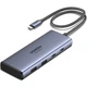 Док-станція USB3.2 Type-C -> HDMIx2 4K60Гц/2xUSB-A 3.2/2xUSB-C 3.2 10Гбіт/с/ PD 100Вт,сірий CM498 - изображение 1